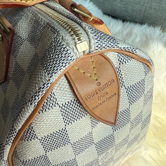 LOUIS VUITTON Speedy 25 Pattern Print Damier Azur - Picture 6 of 7